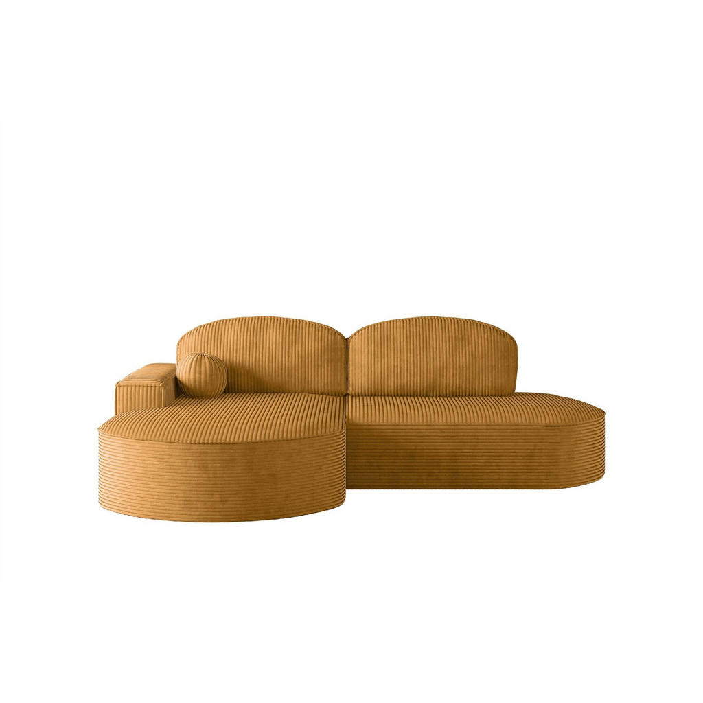 Thumbnail - Fun Möbel Ecksofa, Gelb, Textil, Ottomane links, 278x179 cm, Wohnzimmer, Sofas & Couches, Wohnlandschaften, Ecksofas