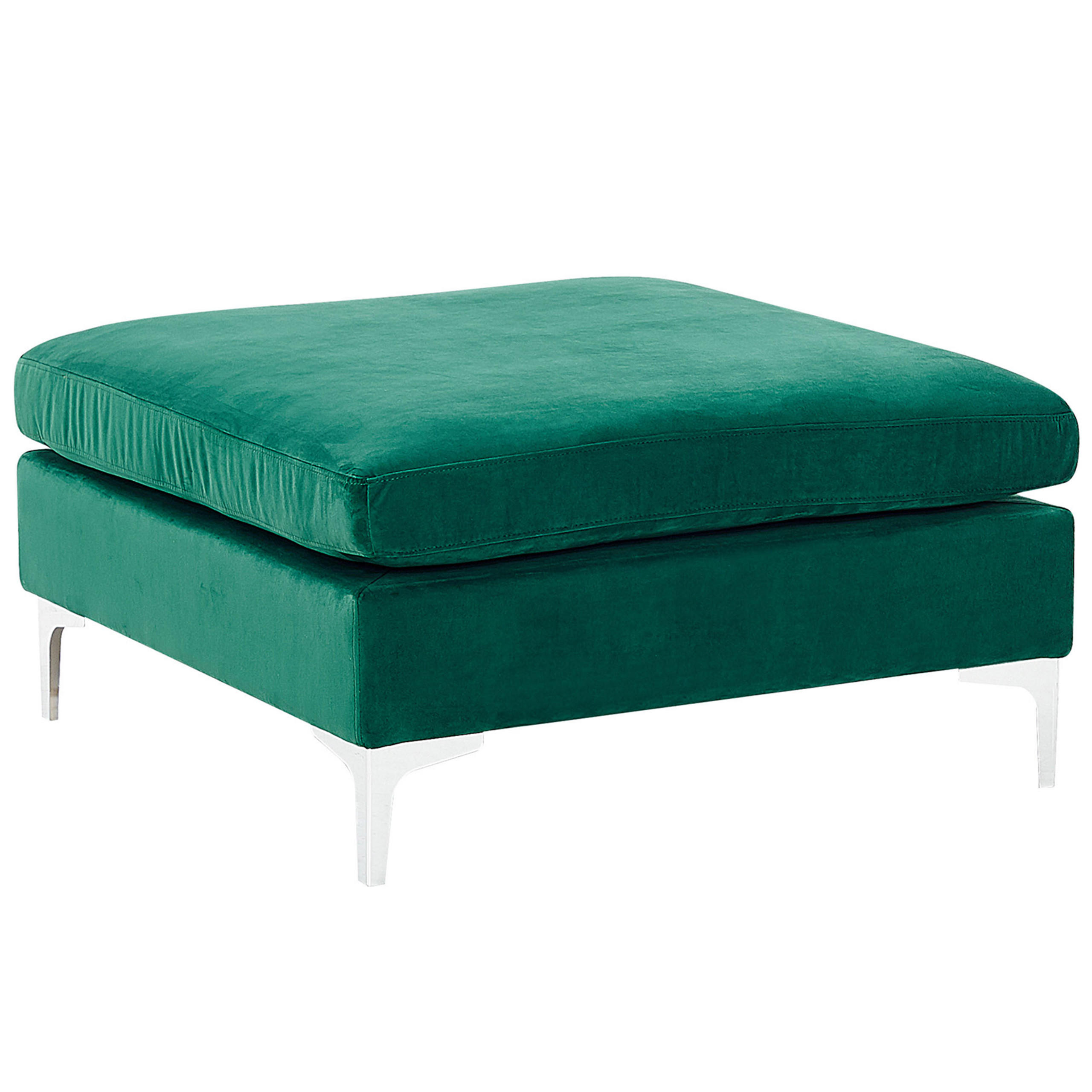 OTTOMANE Evja 85/85/48 cm - Grün, Textil (85/48/85cm) - Beliani