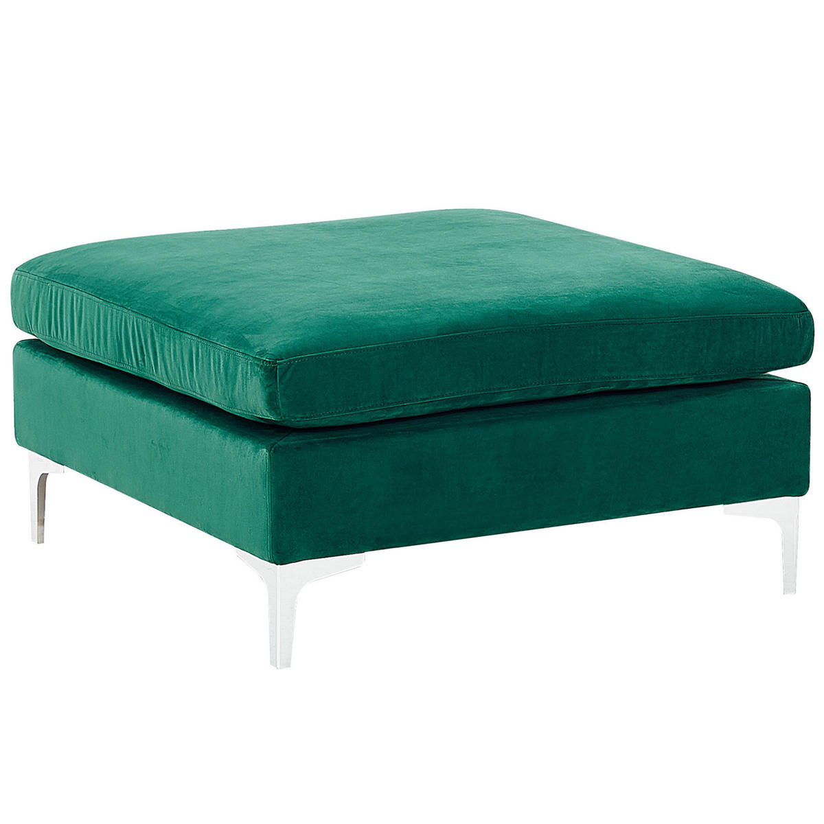 OTTOMANE Evja 85/85/48 cm - Grün, Textil (85/48/85cm) - Beliani