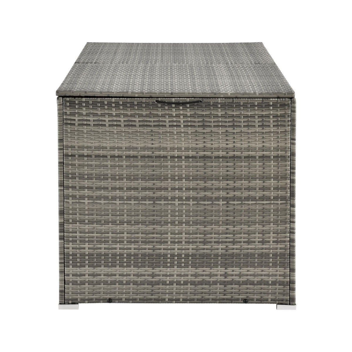 AUFLAGENBOX Ikaria grau-meliert - Grau, Kunststoff (145/80/83cm) - Juskys