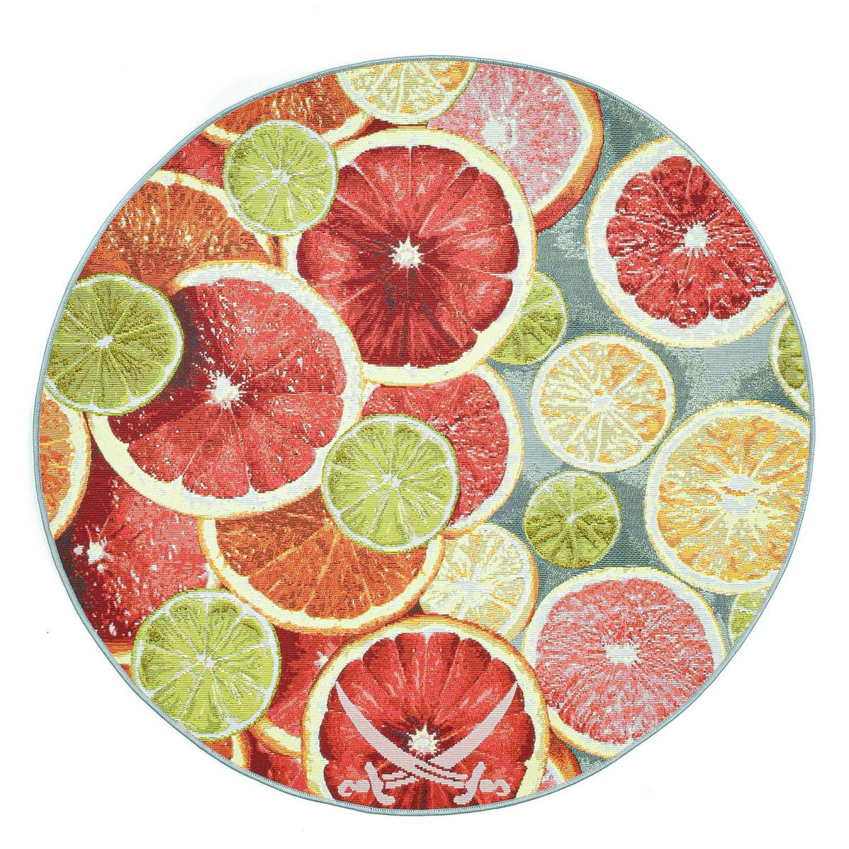 OUTDOORTEPPICH Rantum Beach 140x140 cm - Orange, Textil (140/140cm) - Sansibar SYLT