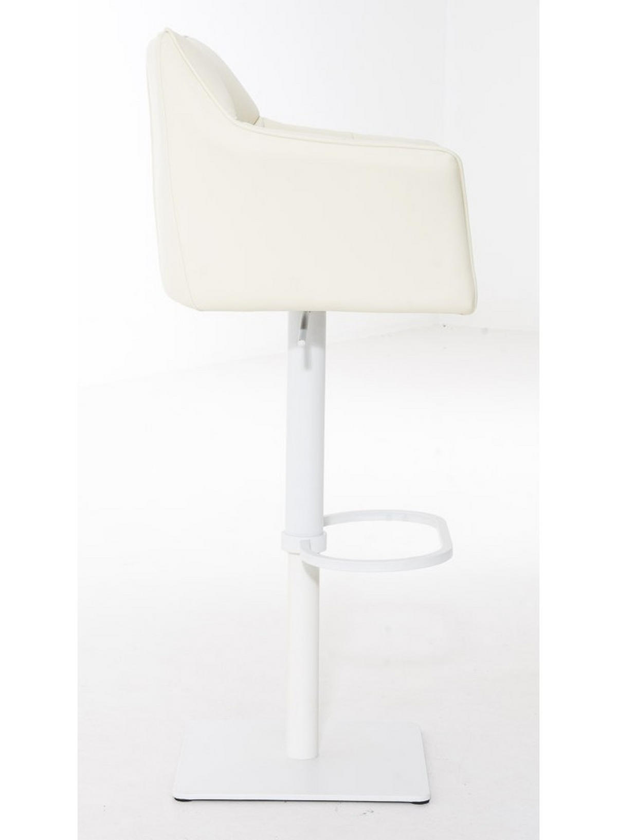 BARHOCKER Damaso 2er Set 88x64x45 cm creme - Creme, Leder (64/88/45cm) - furnicato