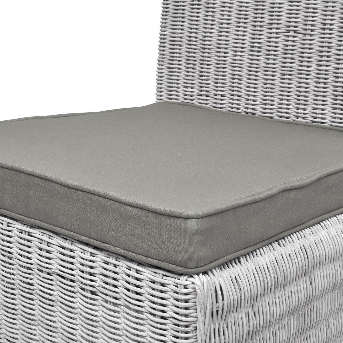 STUHLKISSEN Loft SK 45/40/5 cm Hellgrau 4tlg - Hellgrau, Textil (40/45cm) - Beautissu 