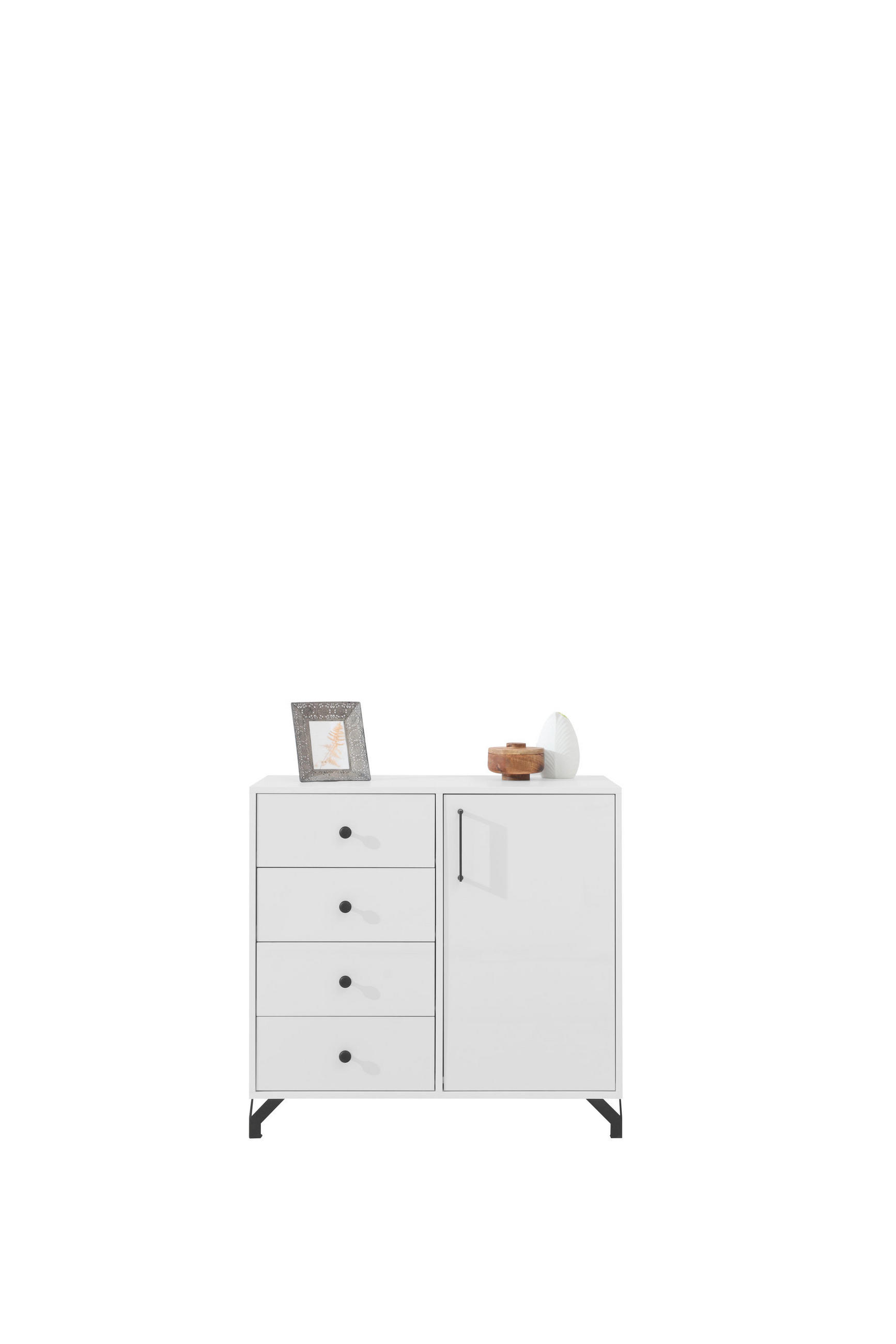 Masseno Kommode Weiß 90x85x40 cm