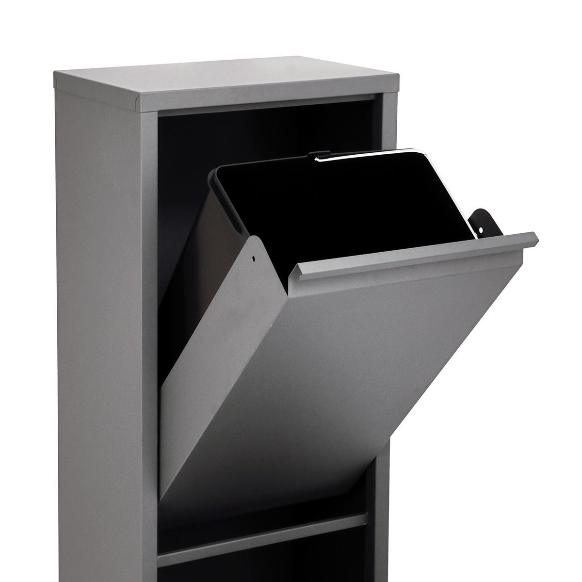 MÜLLEIMER Wandbefestigung V2X15 - Grau, Metall (32/100/20cm) - SVITA
