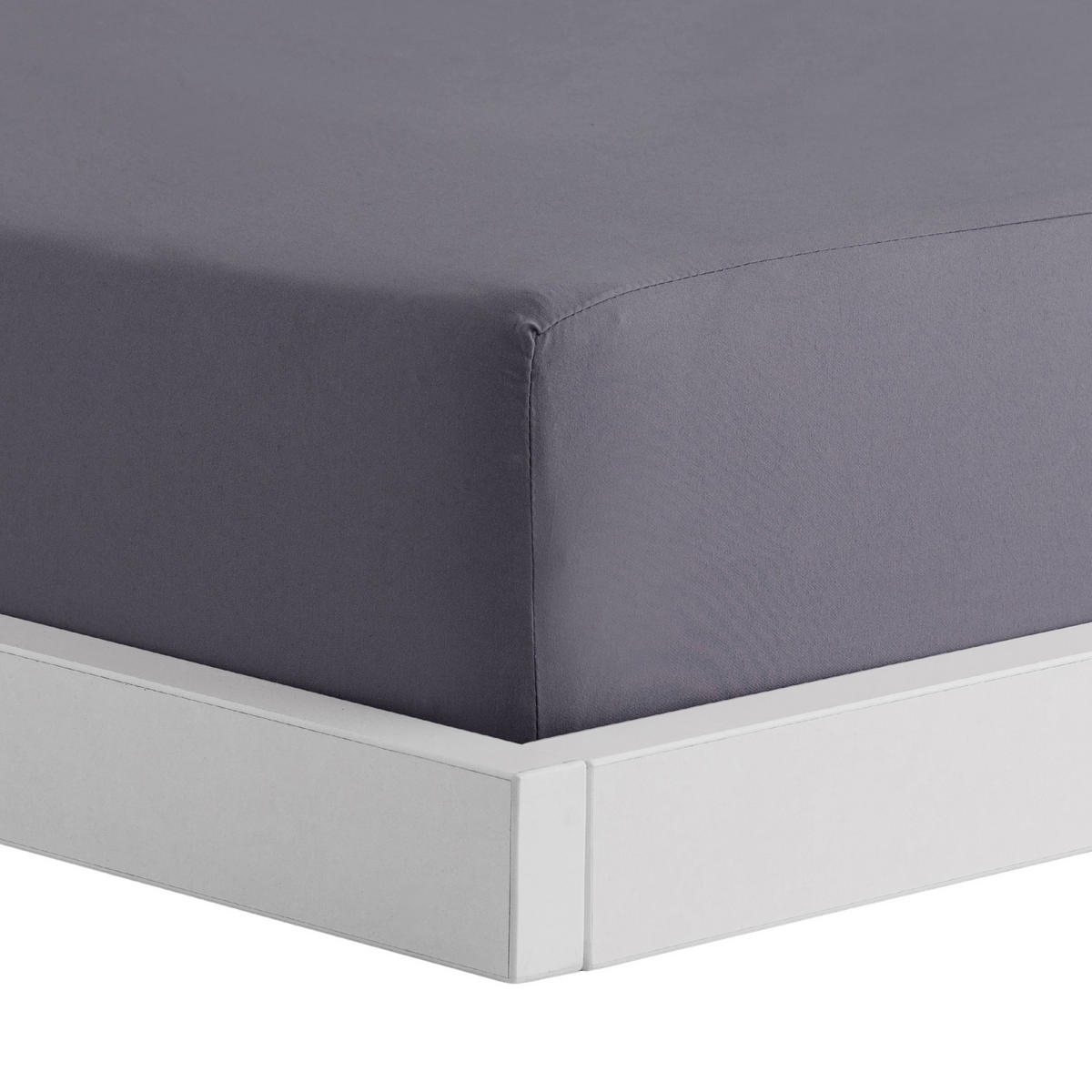 SPANNBETTLAKEN Micros - Grau, Textil (180/200cm) - home&you