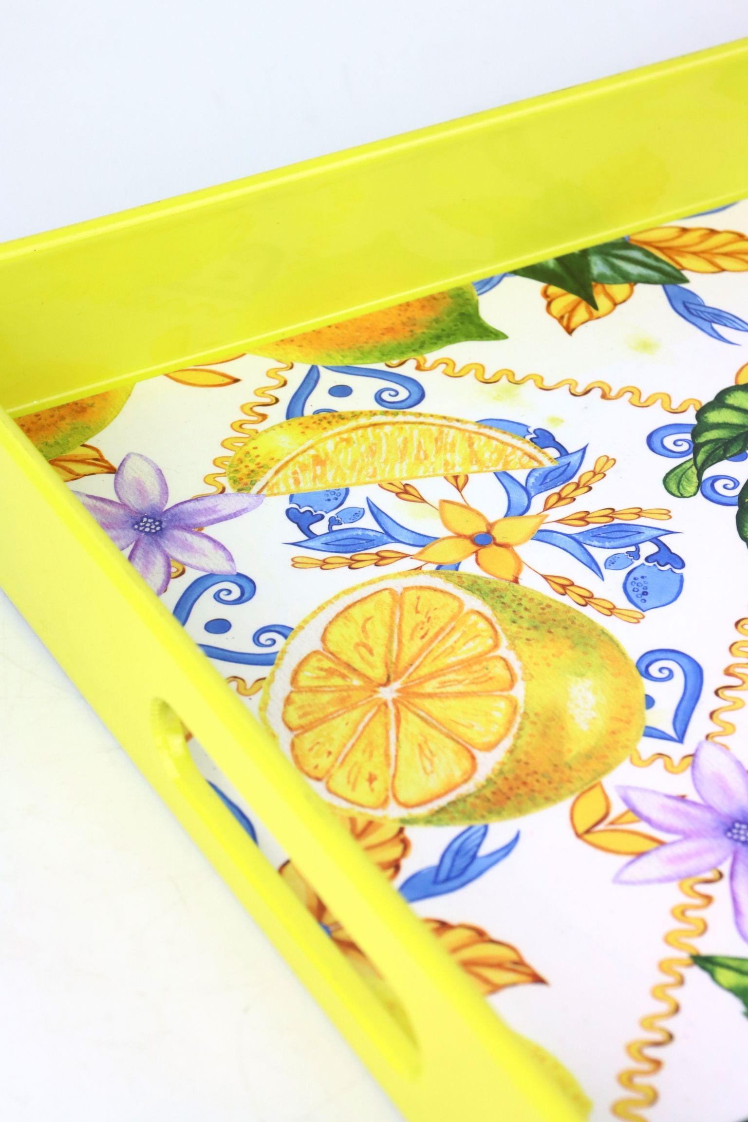 TABLETT Lucky Lemon gelb Zitronenmotiv - Gelb, Kunststoff (4.5cm) - FURNARO