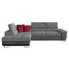 ECKSOFA Cotere, Seite: Links - Dunkelgrau, Holz/Textil (270/202cm) - MIRJAN24