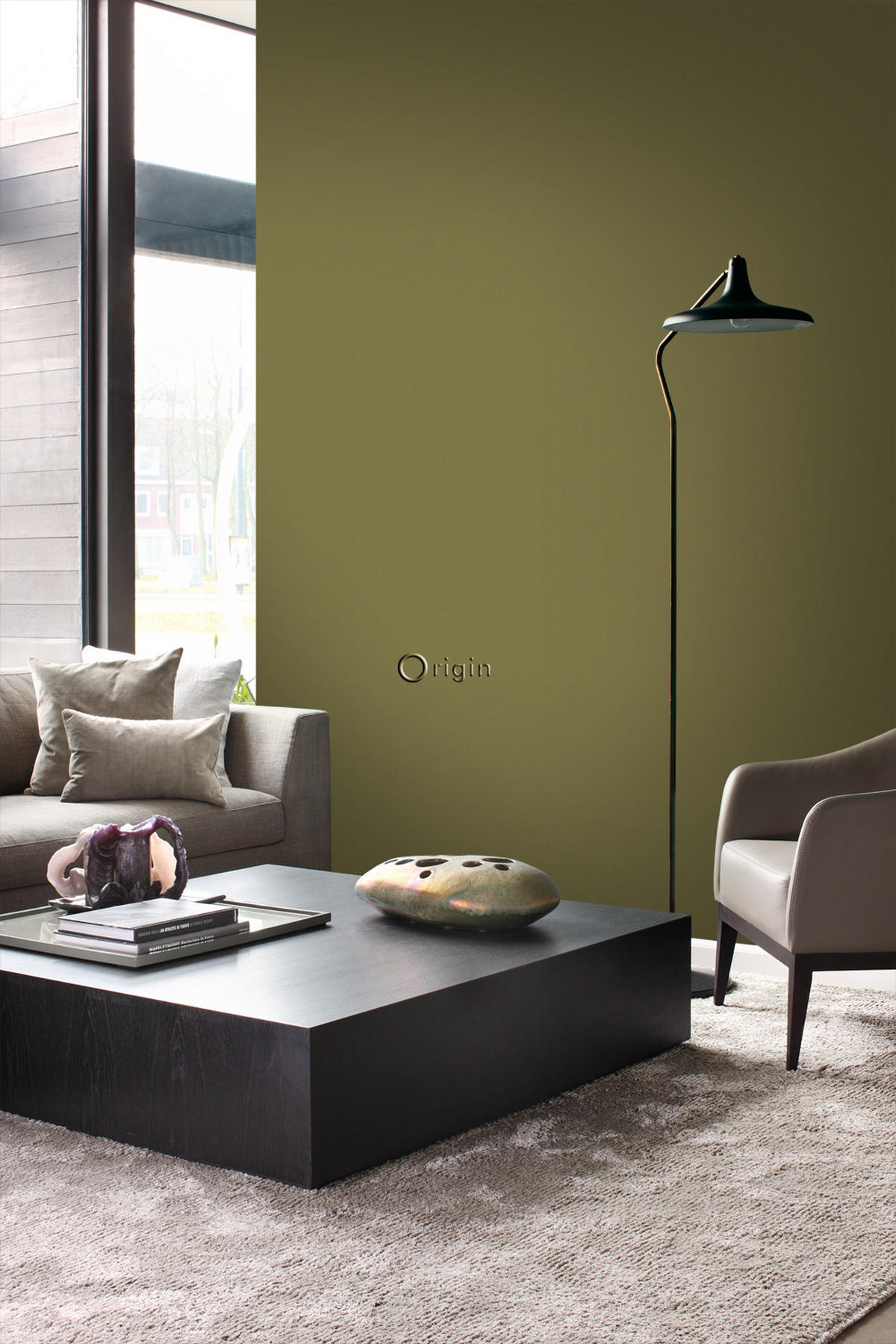 TAPETE Uni 53 cm x 10.05 m - Gelb, Papier (53/1000cm) - Origin Wallcoverings