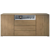 SIDEBOARD Skadu Weiß matt - Weiß, Holzwerkstoff (166.5/75.5/35cm) - Vladon