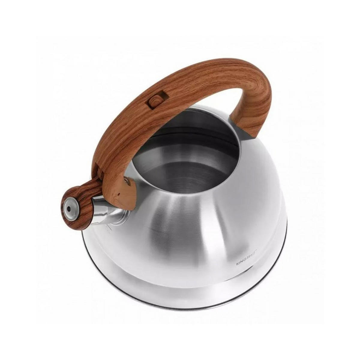 WASSERKESSEL Silber 25/23/21 cm KH3336 - Silberfarben, Metall (25cm) - Kinghoff 