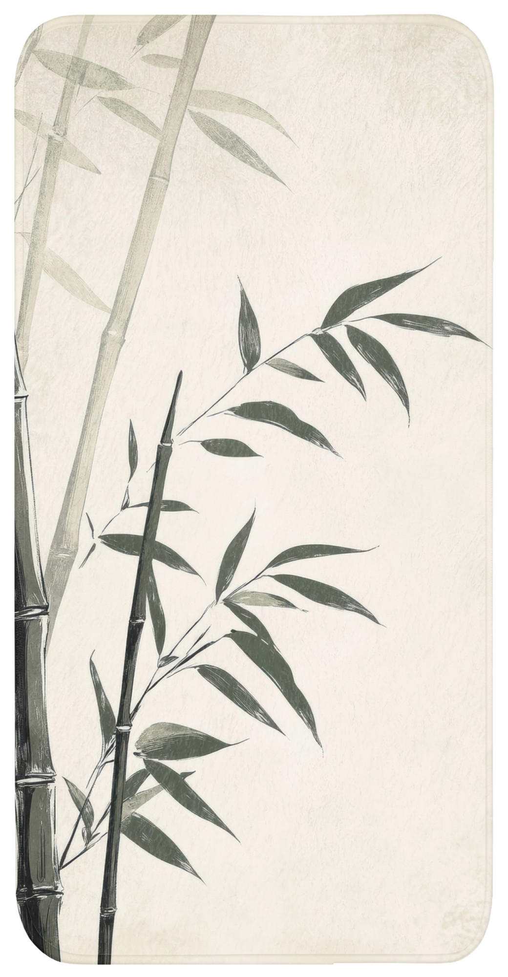 KOUPELNOVÁ PŘEDLOŽKA Japandi - Bambus - béžová 60x120 cm - ecru, textil/plast (60/120cm) - OnlyWow