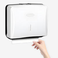 TOILETTENPAPIERHALTER, Wandmontierter Papierhandtuchspender - Weiß, Kunststoff (21/9/27cm) - BELZ