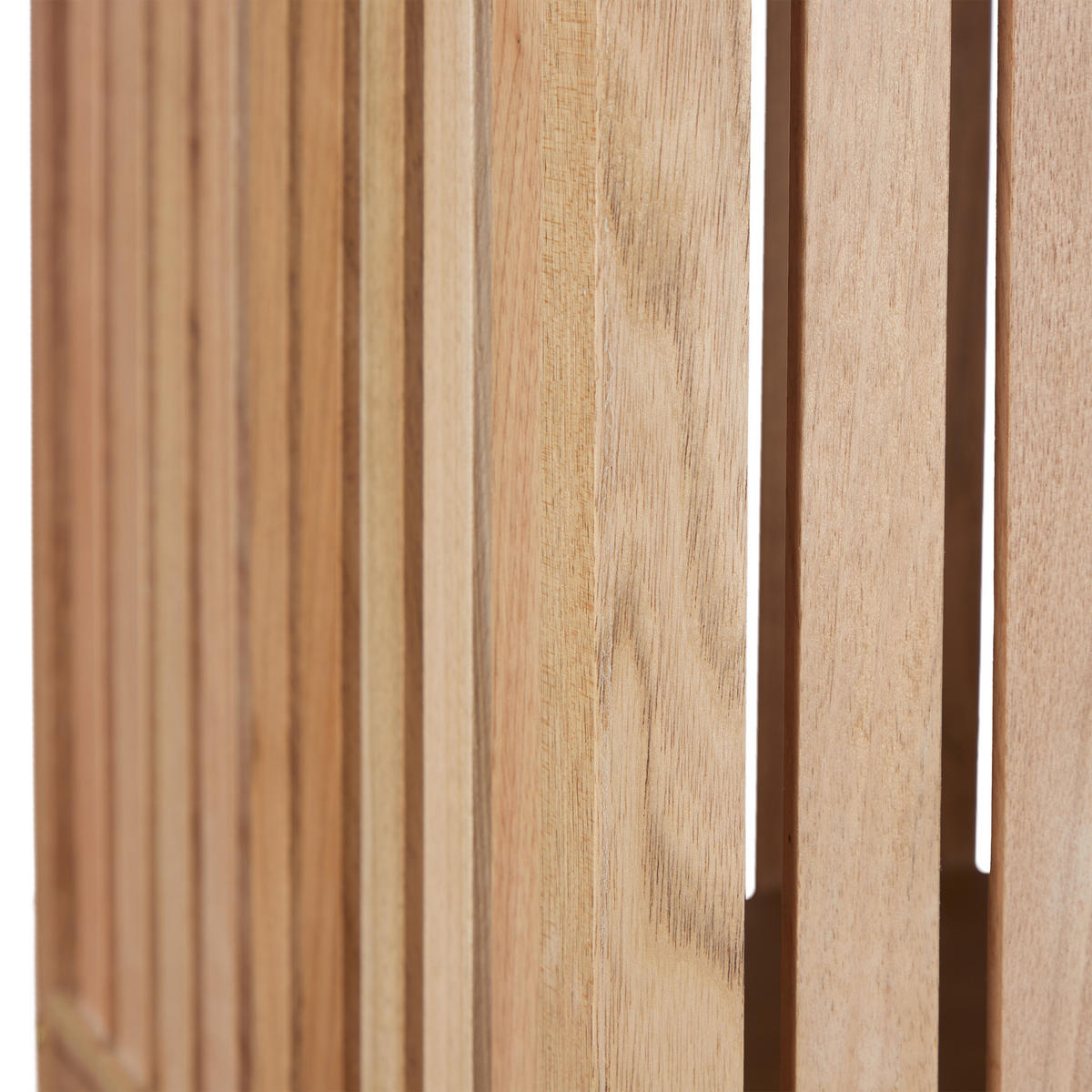 KOŠ za perilo - svetlo rjava, tekstil/leseni material (41/51/41cm) - Relaxdays