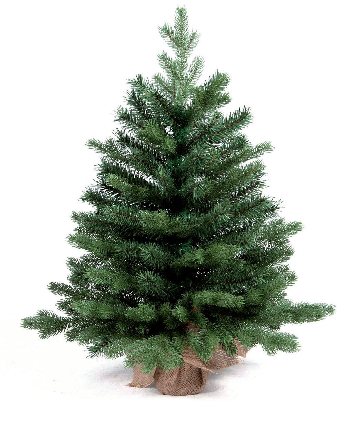 LAALU WEIHNACHTSBAUM künstlich Bernard in Blumentopf 60cm, Tannenbaum Christbaum Kunstbaum Dekobaum mit Metallständer - Grün, Kunststoff (60cm) - LAALU