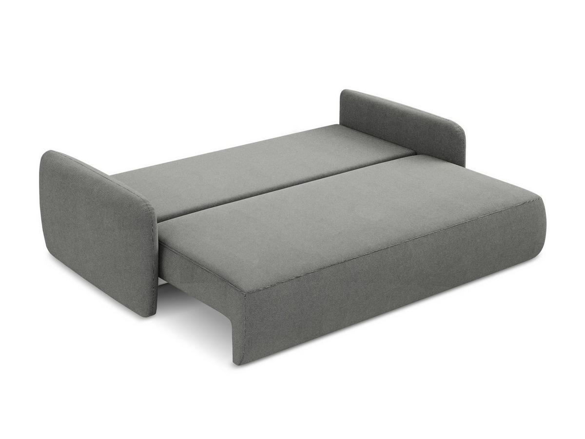 SOFAELEMENT Links Chenille Stoff Beige - Hellbraun/Schwarz, Holzwerkstoff/Kunststoff (179/70/113cm) - Makamii
