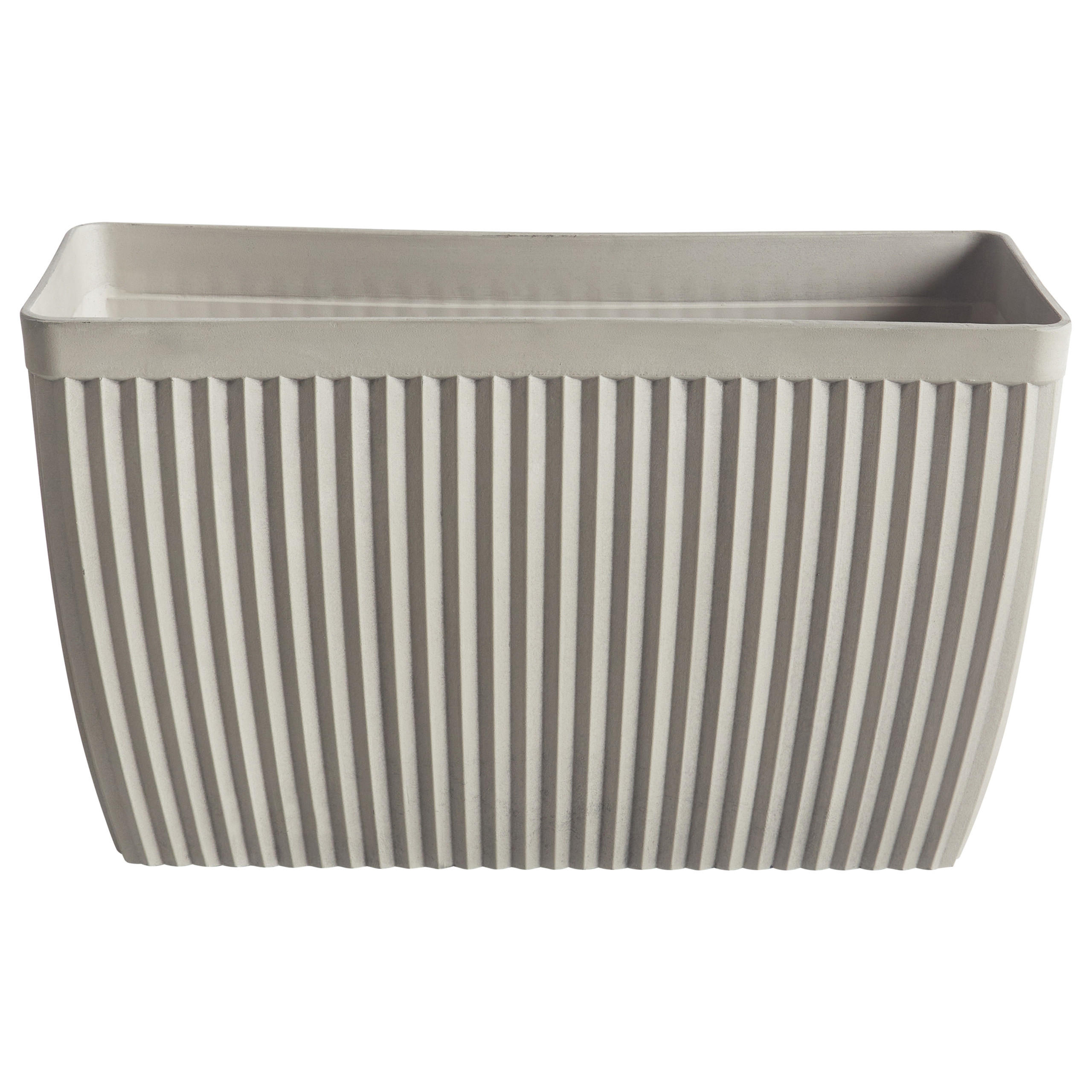 BLUMENTOPF Beige Sisal - Beige, Kunststoff (43cm) - Beliani