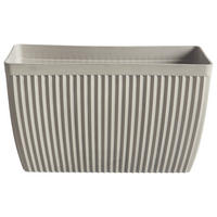 BLUMENTOPF Beige Sisal - Beige, Kunststoff (43cm) - Beliani