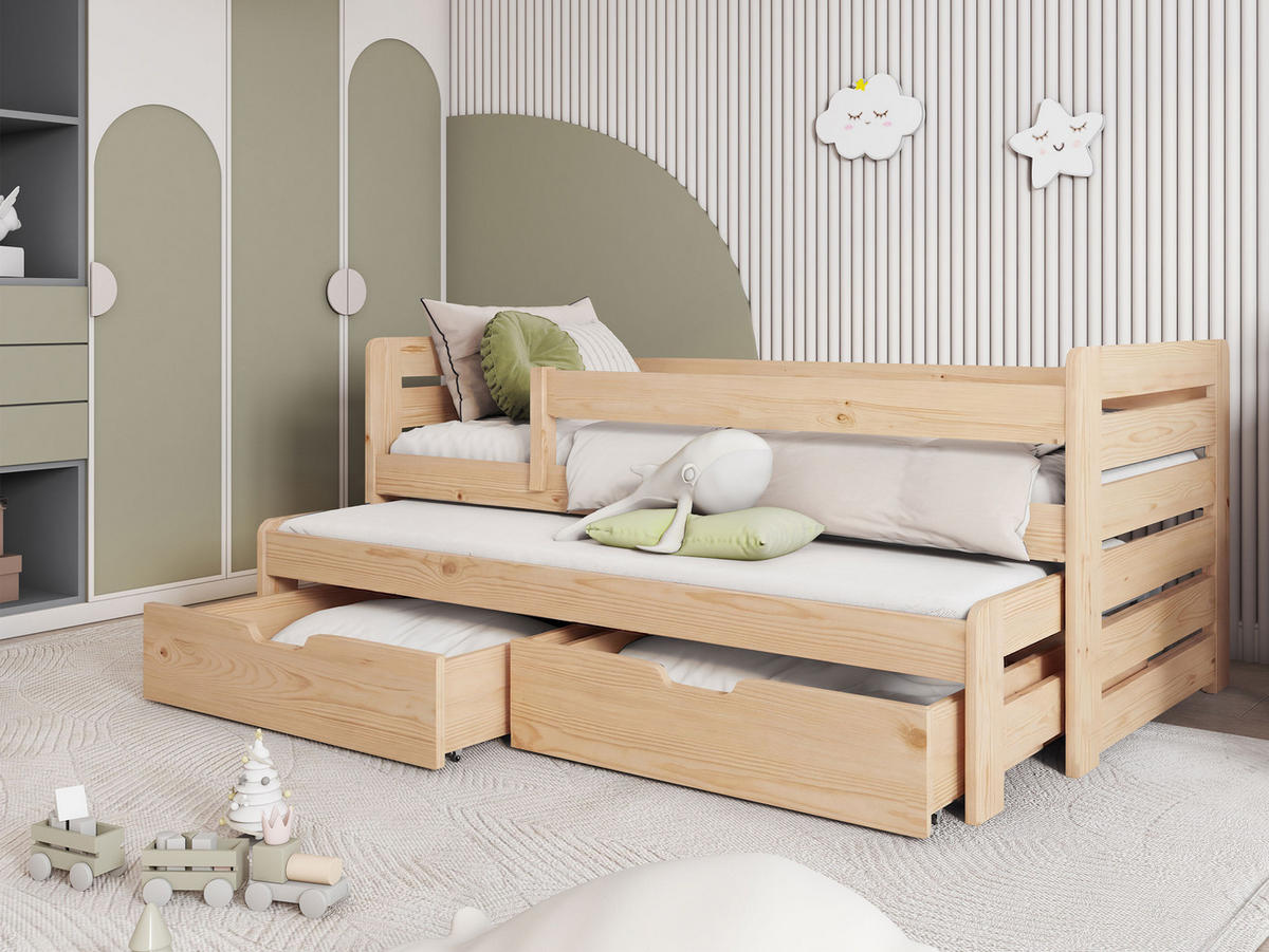 JUGENDBETT Tomas II - Kieferfarben, Holz (90/200cm) - MIRJAN24