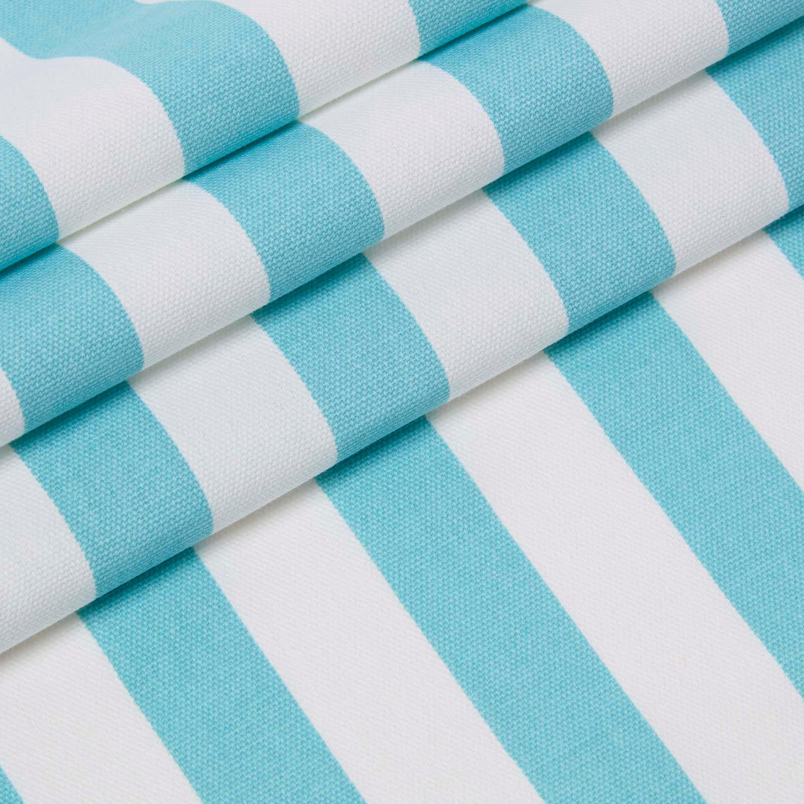 BAUMWOLLSTOFF Meterware blau-weiß gestreift, 150 cm - Blau, Textil (150/100cm) - Homescapes