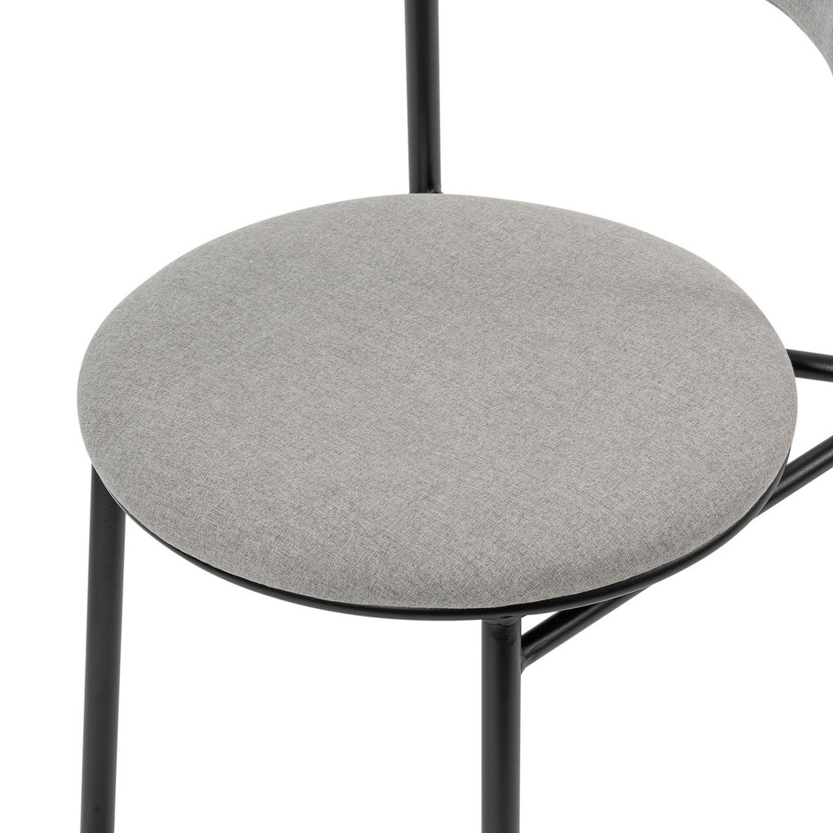 ESSZIMMERSTÜHLE - 2er-Set - Schwarz/Grau, Textil (54/73/48cm) - home24