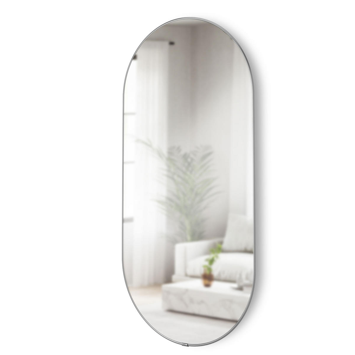 WANDSPIEGEL Hubba Pill, Titan - Schwarz, Glas (91/4/45cm) - Umbra