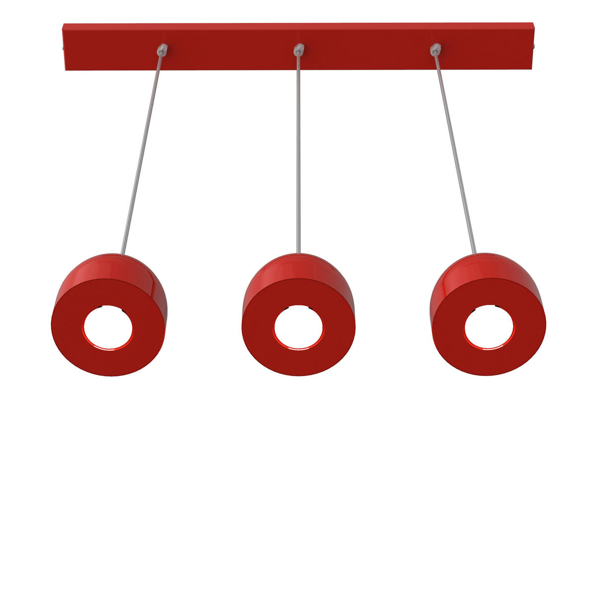 HÄNGELEUCHTE - Rot, Metall (6.5/69/120cm) - Lumicom