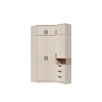 KLEIDERSCHRANK REGAL GRANT SET 12/C GRAUBEIGE CASHMERE 143/235/91 - Kaschmir, Holzwerkstoff (143/235/91cm) - Marmex Möbel