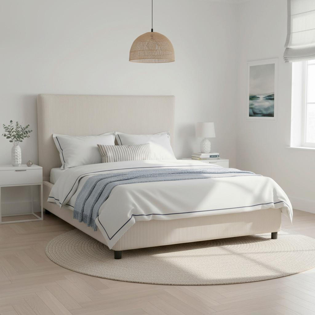 Bessagi Home Polsterbett Beige