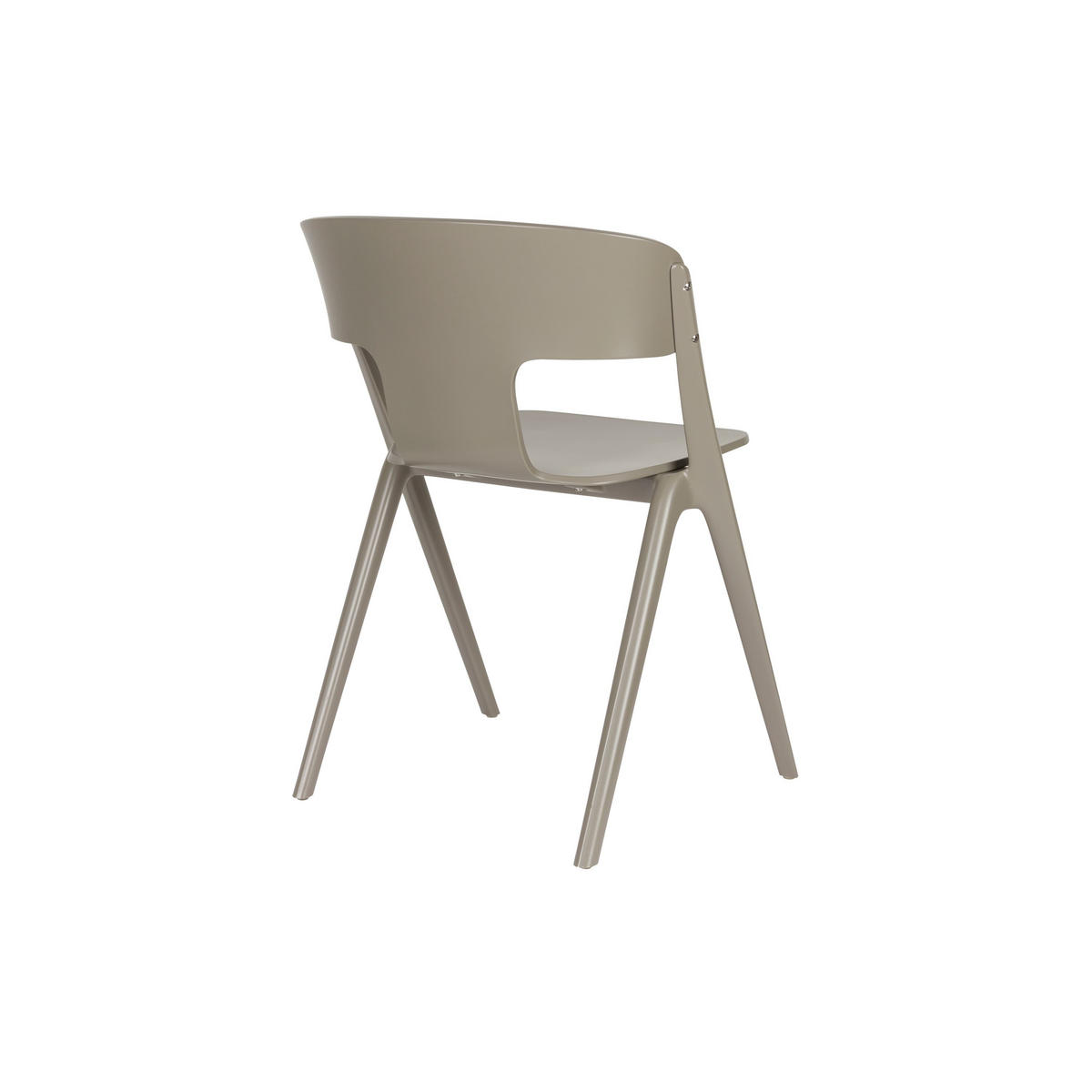 GARTENSTUHL Horizon Braun - 4 er Set - Taupe, Kunststoff (57.5/75/52.5cm) - Zuiver