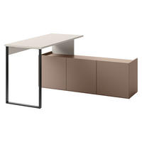 SCHREIBTISCH Sigma 3D SG10 - Kaschmir/Trüffeleichefarben, Holzwerkstoff/Metall (55/260/77cm) - MIRJAN24