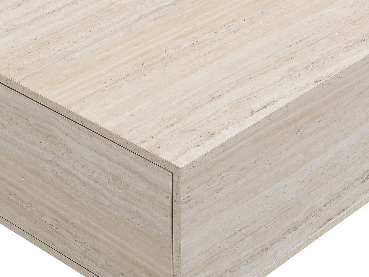 COUCHTISCH - 120 cm x 75 cm - holz - beige Antrim - Beige, Holz (75/120/35cm) - Vente-Unique