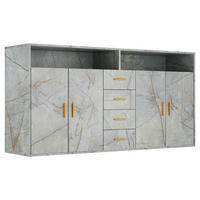 SIDEBOARD in 160/81/40cm - Grau, Holzwerkstoff/Metall (160/81/40cm) - HOMAVO