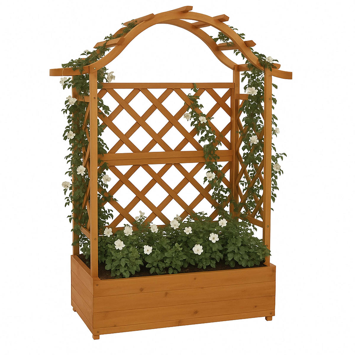 HOCHBEET Beige - Beige, Holz (110/138/44cm) - MCW