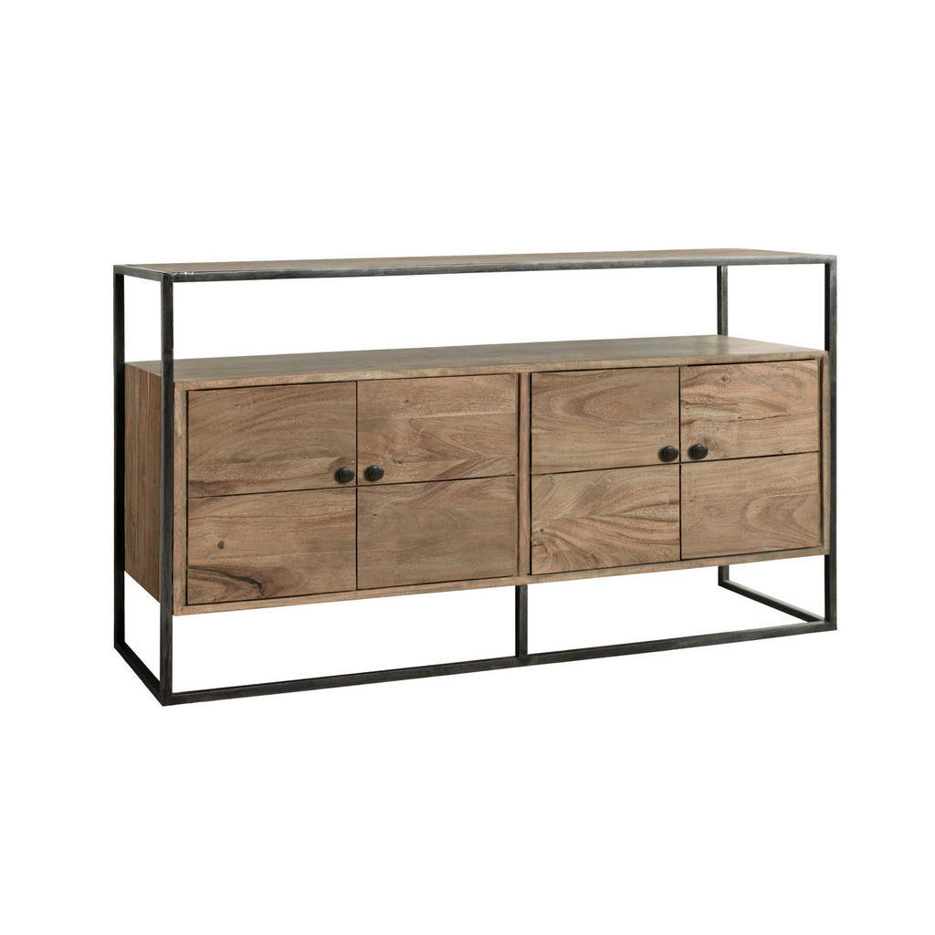 Thumbnail - SAM Sideboard, Beige, Holz, Echtholz,Akazie, Rechteckig,Rechteckig, 150x83x40 cm, Wohnzimmer, Kommoden & Sideboards, Sid...