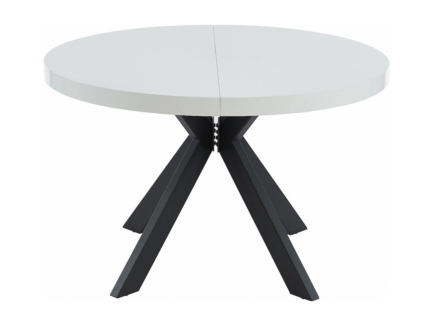 ESSTISCH - 4 Personen, 6 Personen, 8 Personen - Holz, Platte - Schwarz, Weiß - KOMONI - Schwarz/Weiß, Holz (120/170/76cm) - Vente-Unique