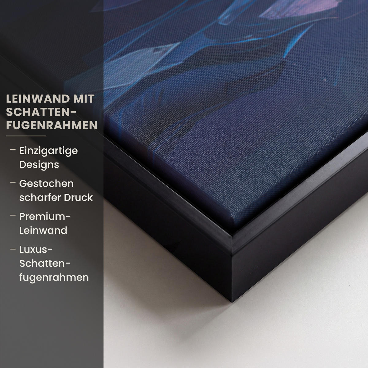 LEINWAND Bilder mit Rahmen - Weihnachtsbaum - Weihnachten - Abstrakt - Farbenfroh - 90x90 - Multicolor, Textil (90/90cm) - MuchoWow