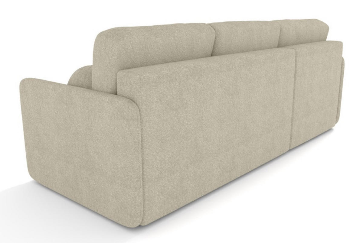 ECKSOFA Beige BLUMEN Boucle Universal - Beige, Textil (212/142cm) - Sepro Meble