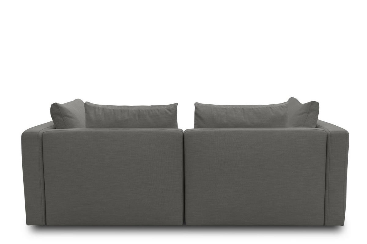 GARTENLOUNGE-SOFA 2-Sitzer Bozhana 220x67x96 Outdoorbezug in anthrazit - Anthrazit, Kunststoff (220/67/96cm) - 58aufmkessel