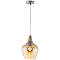 LED HÄNGELEUCHTE Metall Orange - Orange, Glas (22/22/150cm) - Nowa