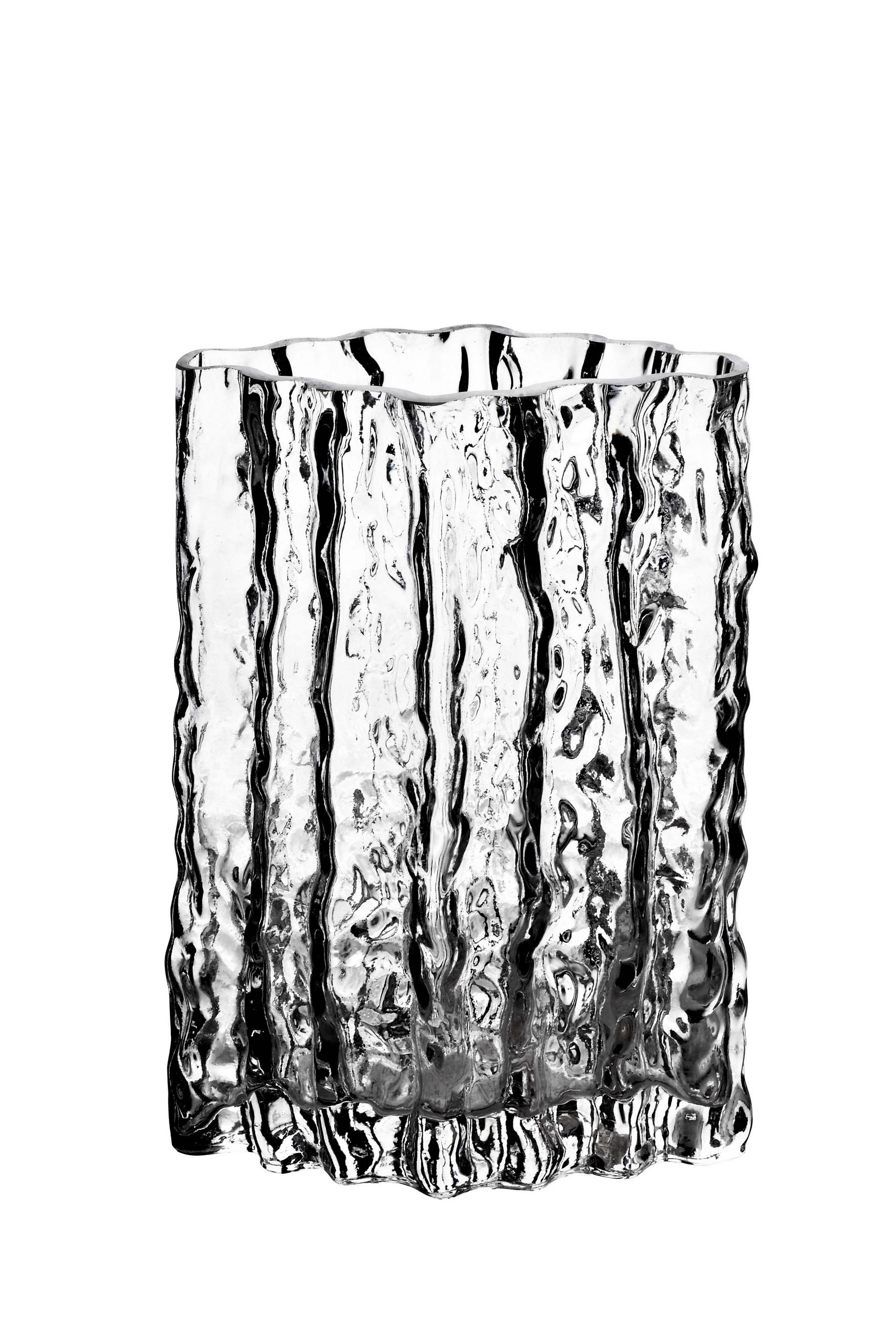 VASE Serenite Transparent 15x9,5xh21 cm Glas - Transparent, Glas (21cm) - Mondex