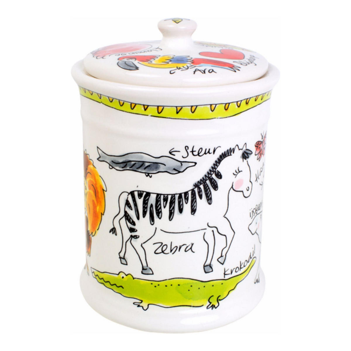VORRATSDOSE Blijdorp Tierpark in Bunt - 12,5 x 17,5cm - Multicolor, Keramik (12.5/17.5/12.5cm) - Blond Amsterdam