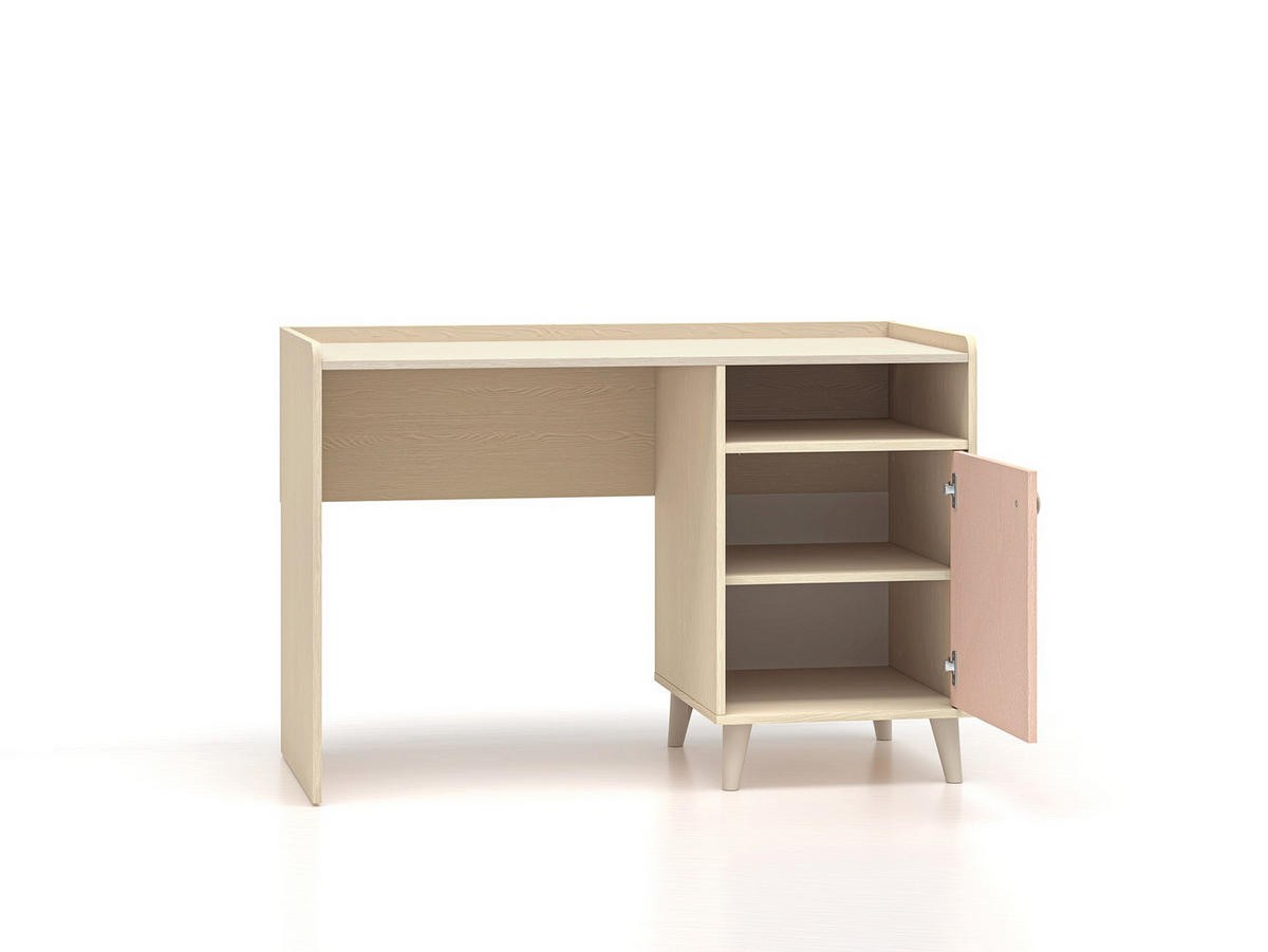 SCHREIBTISCH – 58 x 120 cm – Mevel – Grau - Grau, Holzwerkstoff (58/120/80cm) - hi-markt