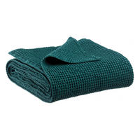 BETTÜBERWURF Maia petrolgrün 260 x 260 cm - Dunkelblau, Textil (260/260cm) - Vivaraise