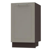KÜCHENUNTERSCHRANK Kvantum D1D/45 Beige Matt / Lava Matt 45 / 50 / 82cm - Dunkelgrau/Beige, Holz/Holzwerkstoff (45/82/50cm) - Feldmann-Wohnen