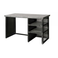 SCHREIBTISCH Mango 122x52x76 grau lackiert HEAVY INDUSTRY #157 - Grau, Holz (52/122/76cm) - Massivmoebel24