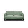 SOFA VILT 2,5-Sitzer, mintgrün - Schwarz/Mintgrün, Holzwerkstoff/Kunststoff (202/89/94cm) - Courtois Laville