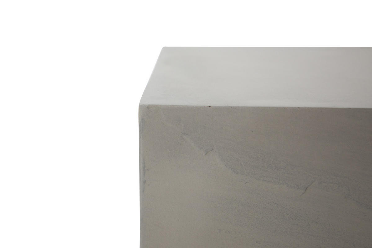 BEISTELLTISCH COLORADO aus GF-Beton, Wetterbeständig, 35x35x46 cm - Grau, Naturmaterialien (35/35/46cm) - Elementi