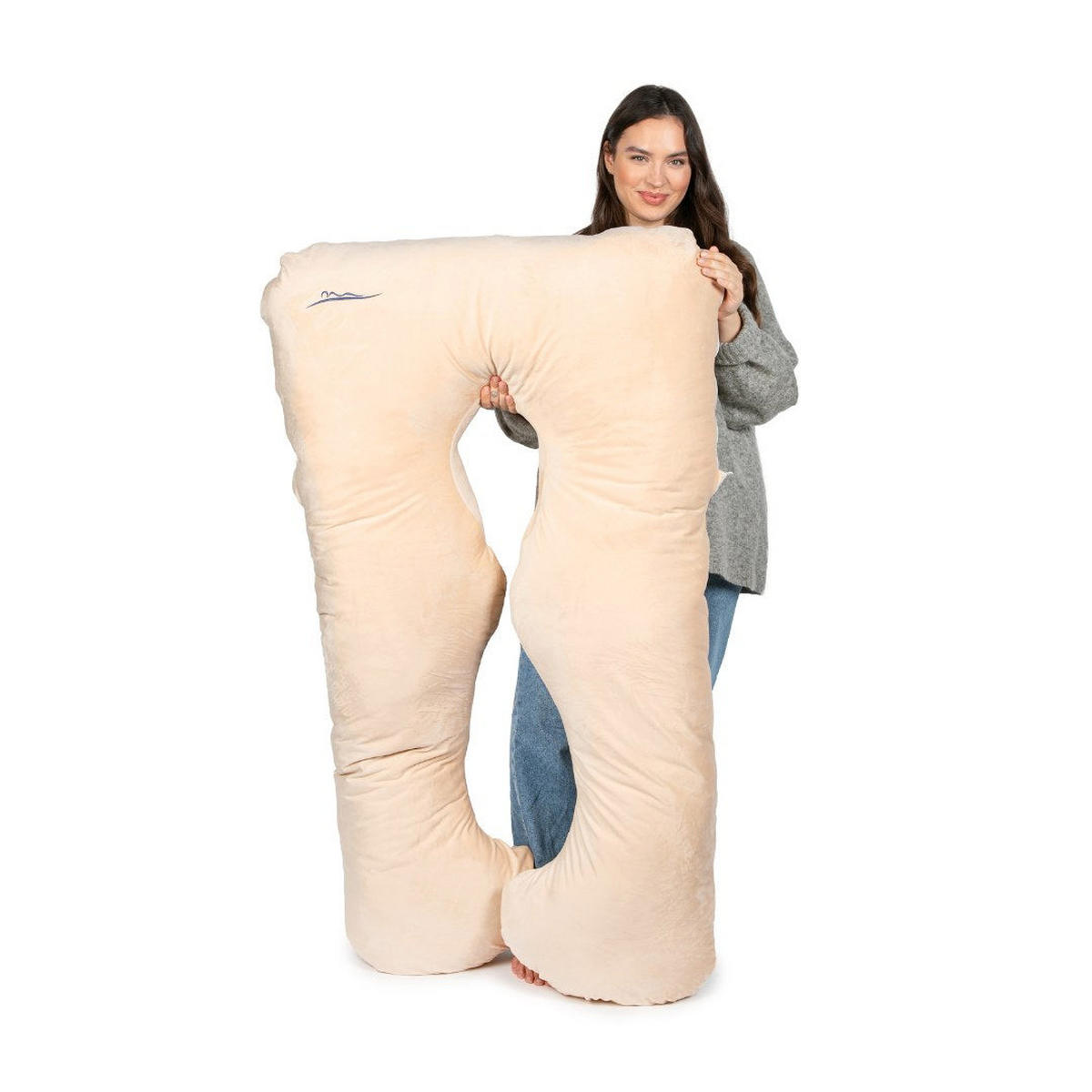 ERSATZBEZUG - Mikroplüsch (Pfirsich) - Creme, Textil (100/150cm) - KomfortKissen