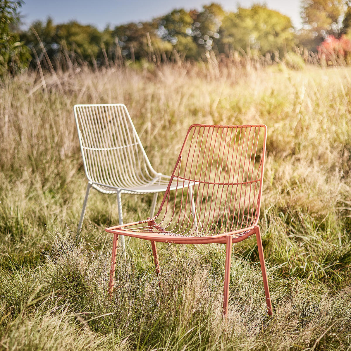 STAPELSTUHL (2er-Set) Jill - Rot, Metall (48/80/55cm) - Butlers